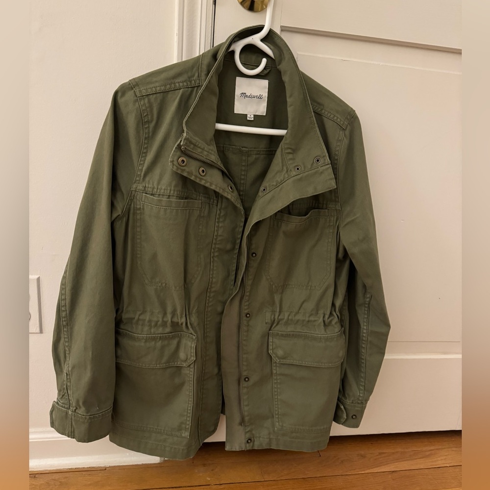 Madewell army green jacket